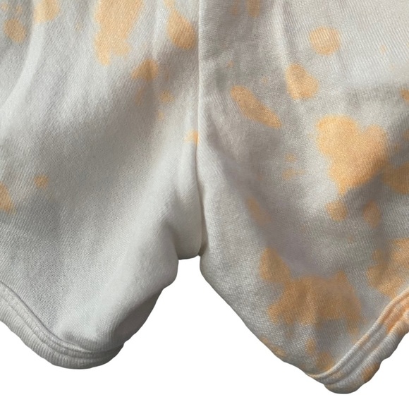 Sundry White Neon OrangeTie Dye High Waist Athletic Shorts 1 Juniors - Picture 14 of 16